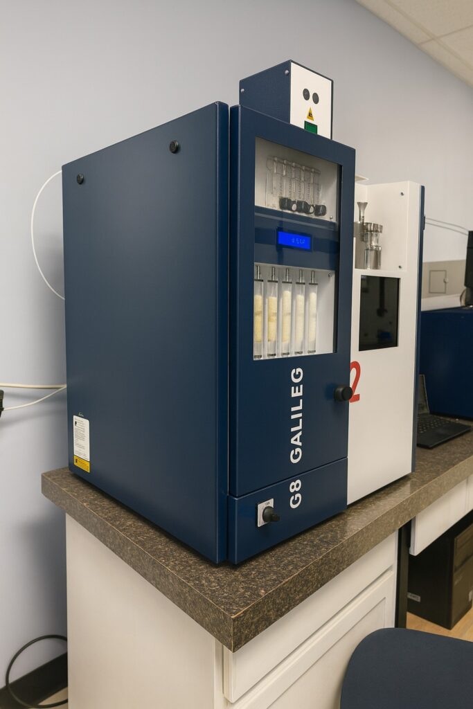 G8 Galileo machine to test oxygen, nitrogen and hydrogen levels within metals